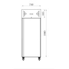 Armoire réfrigérée inox pâtissière - positive - 600 x 400 - long. 740 mm - AFI COLLIN-LUCY