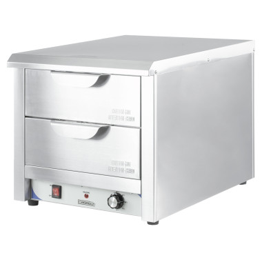 Tiroir chauffant professionnel - 2 GN 1/1 - 40-80°C - 1500W - Casselin  au meilleur prix sur Restock CHR
