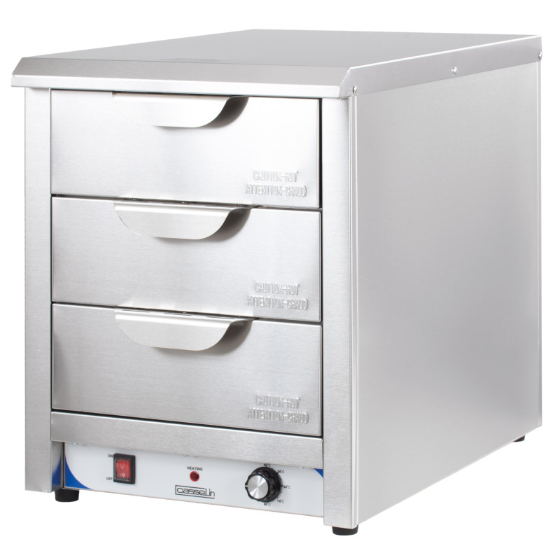 Tiroir chauffant professionnel - 3 GN 1/1 - 40-80°C - 2200W - Casselin  au meilleur prix sur Restock CHR