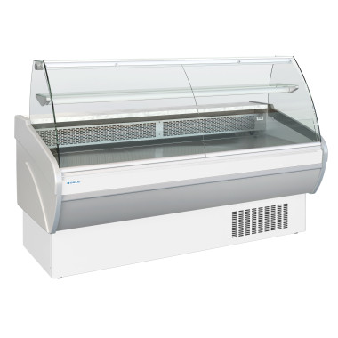 Comptoir d'exposition - vitrage bombé - prof 931 mm - froid ventilé - BE130BV - AFI COLLIN-LUCY