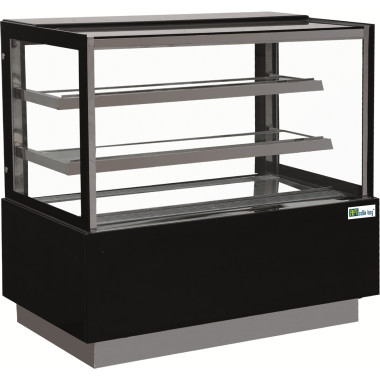 Vitrine pâtisserie - vitrage droit - 2 étagères - 480 l - AFI COLLIN-LUCY