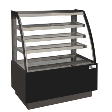 Vitrine pâtisserie - vitrage bombé - 3 étagères - 632 l - AFI COLLIN-LUCY