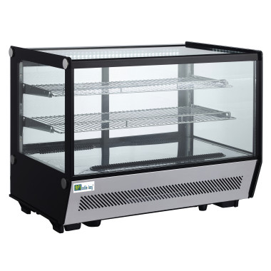 Vitrine réfrigérée à poser service arrière avec double vitrage 4 portes coulissantes droites 160 L - AFI COLLIN-LUCY