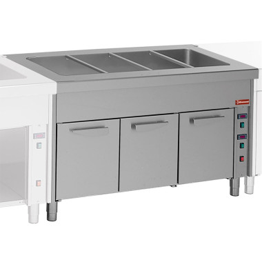 Elément bain marie sur armoire chauff. 4 x GN1/1 - Diamond  au meilleur prix sur Restock CHR