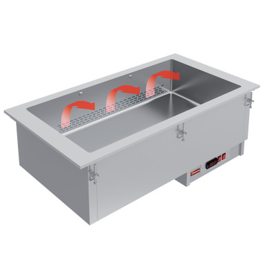 Elément bain-marie 4 GN 1/1 - à sec - ventilé - Diamond  au meilleur prix sur Restock CHR