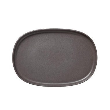 Plat 33 x 23 cm stone grey ROCKZZERO à la pièce - Was Germany