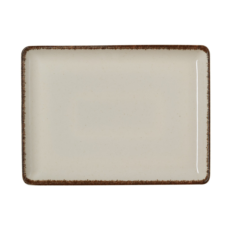 Plat rectangulaire 27 x 20 cm SMILLA SAND à la pièce - Was Germany