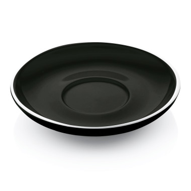 Soucoupe cappuccino noir bord blanc pour 4998020 ITALIA BLACK à la pièce - Was Germany
