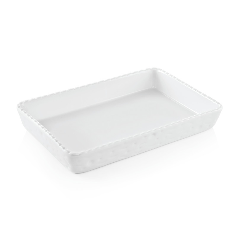 Plat à gratin rectangulaire blanc 32 x 21,5 cm à la pièce - Was Germany