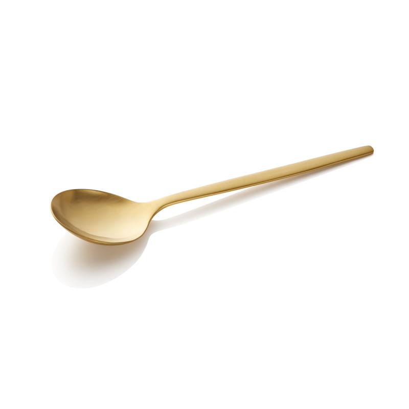 Cuillère à soupe ronde ALEX GOLD à la pièce - Was Germany