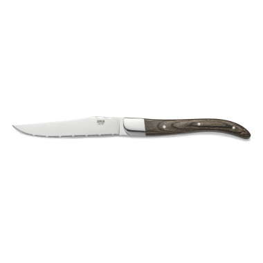 Couteau à steak manche pakka brun 22,6 cm CARLOS à la pièce - Was Germany