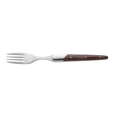 Fourchette à steak manche bois de rose 22,5 cm CARLOS à la pièce - Was Germany