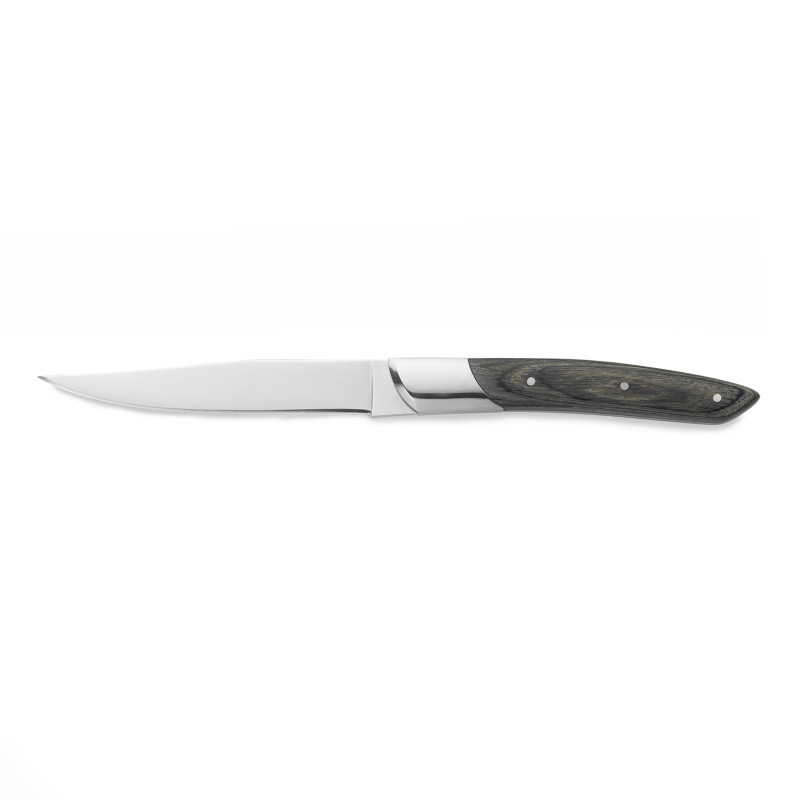 Couteau à steak manche pakka gris 24,2 cm CARLOS à la pièce - Was Germany