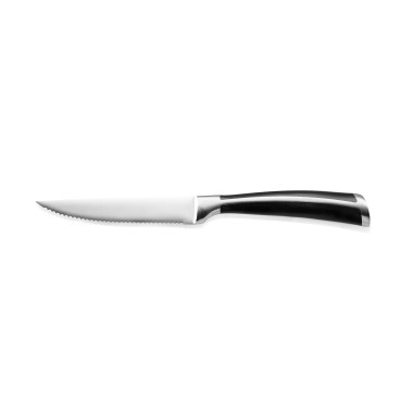Couteau à steak 24 cm poignée noire plastique ABS à la pièce - Was Germany