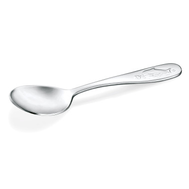 Cuillère enfant motif dauphin 14,5 cm MARIE à la pièce - Was Germany