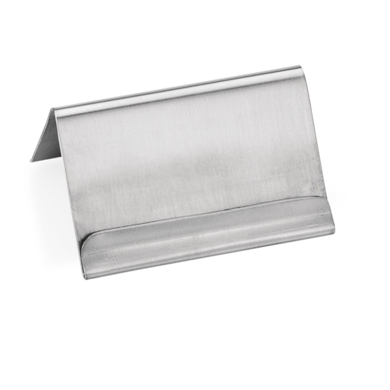Porte-carte 6 x 4,5 cm H 3,5 cm inox à la pièce - Was Germany