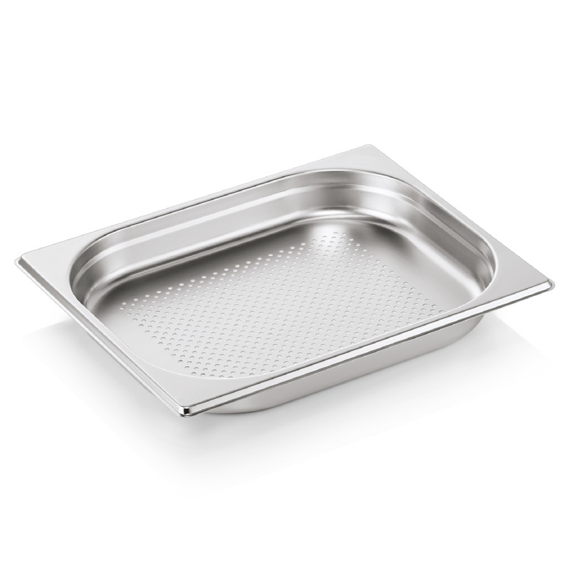 Bac inox perforé fond GN 1/2 H 40 mm 2 ltr GN ESSENTIALS à la pièce - Was Germany