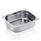 Bac inox perforé fond et côtés GN 1/2 H 100 mm 6,5 ltr GN ESSENTIALS à la pièce - Was Germany