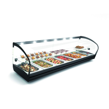 Vitrine Chaude Shark - 840 mm - 2 Étagères - Bain-Marie - Sayl  au meilleur prix sur Restock CHR