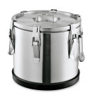 Conteneur alimentaire isotherme transport 25 ltr Ø 37 cm inox - Was Germany