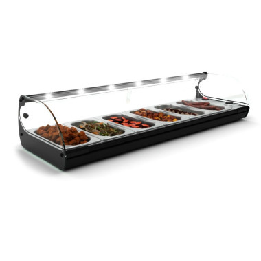 Vitrine Chaude Standard LED - 1190 mm - Bain-Marie - Sayl  au meilleur prix sur Restock CHR
