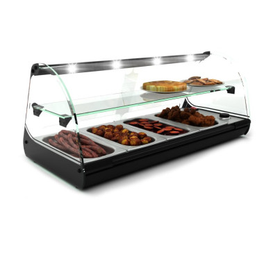 Vitrine Chaude Standard - 1190 mm - 2 Étagères - Bain-Marie - Sayl  au meilleur prix sur Restock CHR