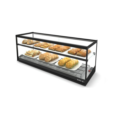 Vitrine Chaude Logic Triple - 840 mm - 2 Étagères - Chaleur Sèche - Sayl  au meilleur prix sur Restock CHR