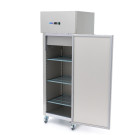 Réfrigérateur - 400 L - 3 étagères réglables (1/1 GN) - acier inoxydable - sur roulettes - Maxima