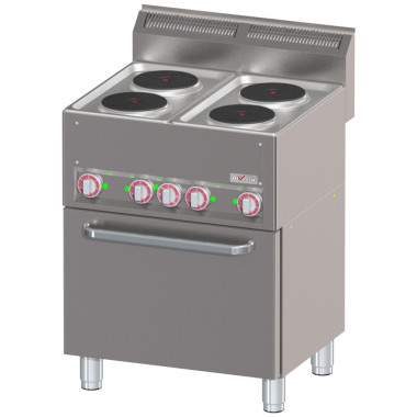 Fourneau 4 plaques électriques sur four à convection GN1/1 - Diverso  au meilleur prix sur Restock CHR