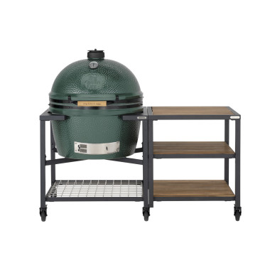 Pack 2XL - Table modulaire  Meuble extension avec 3 plateaux acacias - Egg - ConvEGGtor - 3 lots de 2 roues - Big Green Egg  au 
