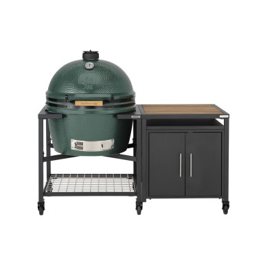 Pack 2XL - Table modulaire  Meuble placard avec plateau acacia - Egg - ConvEGGtor - 3 lots de 2 roues - Big Green Egg  au meille