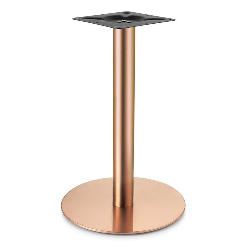 Pied de table Rond Cuivre Inox - Madrid Mobiliario