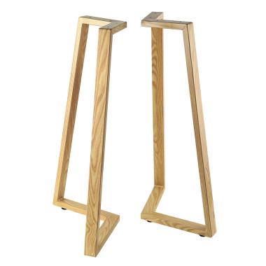 Pied de table V Bois - Madrid Mobiliario