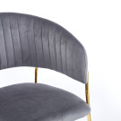 Chaise ISA - Gris - Madrid Mobiliario