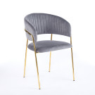 Chaise ISA - Gris - Lot de 4 - Madrid Mobiliario