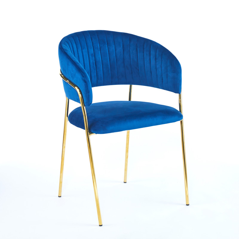 Chaise ISA - Bleu - Lot de 4 - Madrid Mobiliario