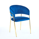 Chaise ISA - Bleu - Lot de 4 - Madrid Mobiliario