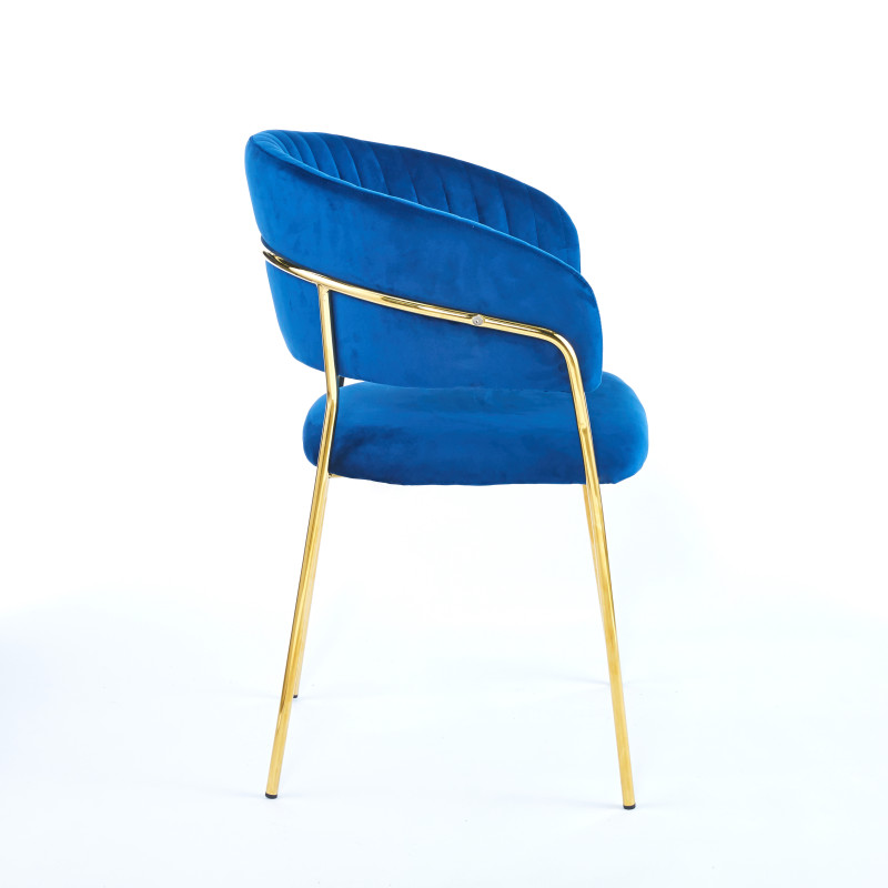 Chaise ISA - Bleu - Lot de 4 - Madrid Mobiliario