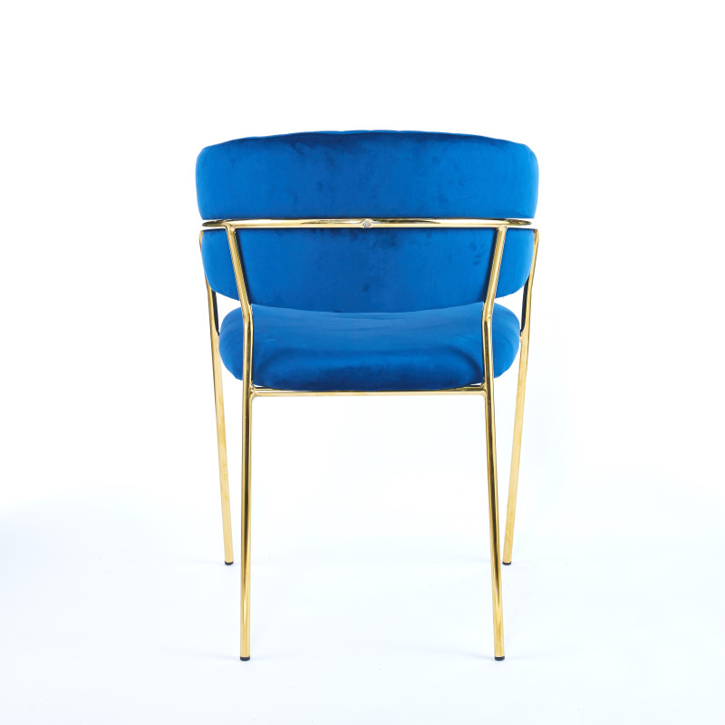 Chaise ISA - Bleu - Lot de 4 - Madrid Mobiliario