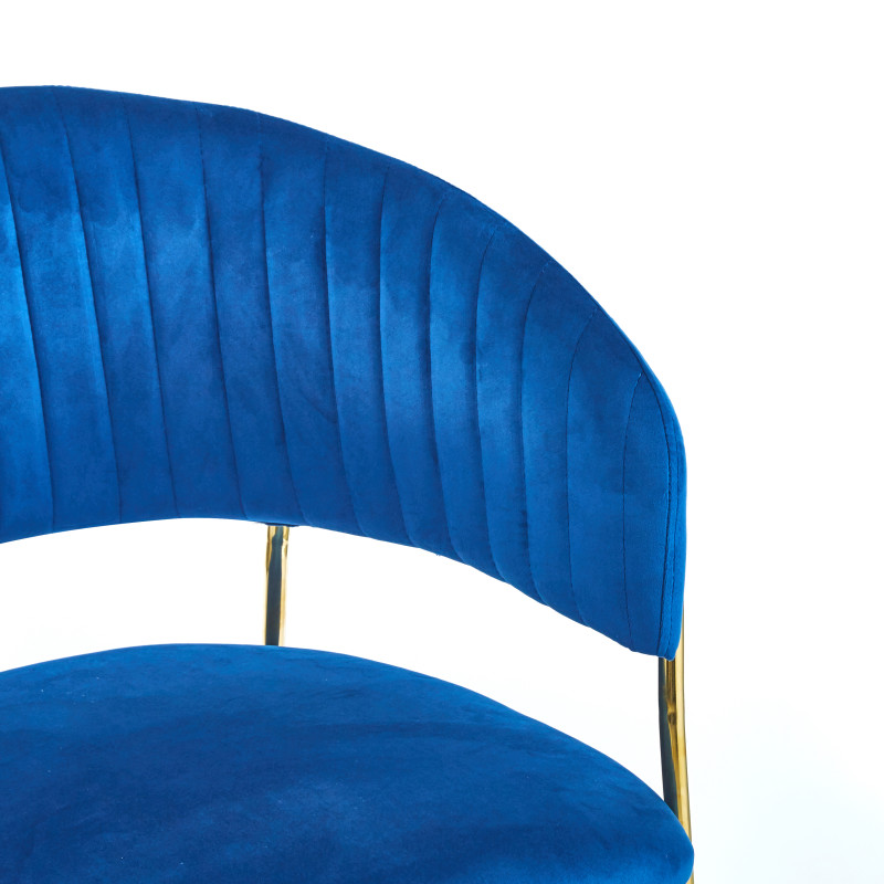 Chaise ISA - Bleu - Lot de 4 - Madrid Mobiliario