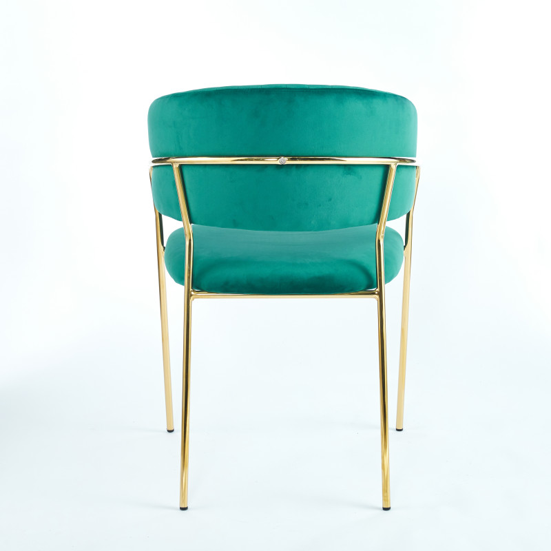 Chaise ISA - Vert - Madrid Mobiliario