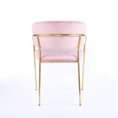 Chaise ISA - Rose - Madrid Mobiliario