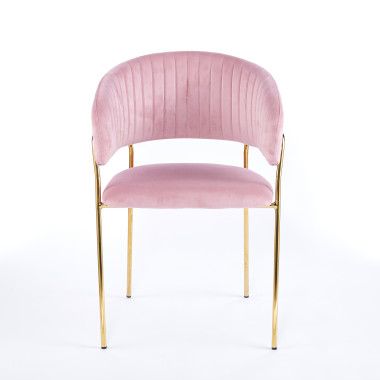 Chaise ISA - Rose - Lot de 4 - Madrid Mobiliario