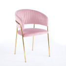 Chaise ISA - Rose - Lot de 4 - Madrid Mobiliario