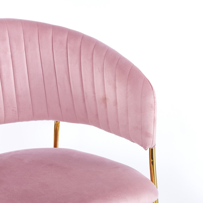 Chaise ISA - Rose - Lot de 4 - Madrid Mobiliario