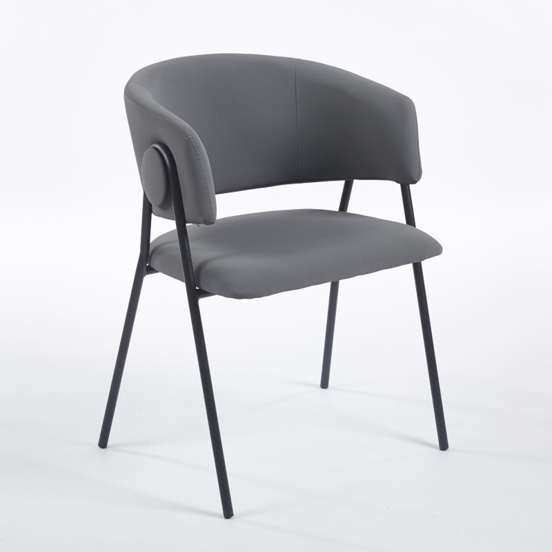 Chaise TANI Simili-cuir - Lot de 4 - Madrid Mobiliario