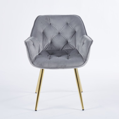 Chaise SENNA - Gris - Madrid Mobiliario
