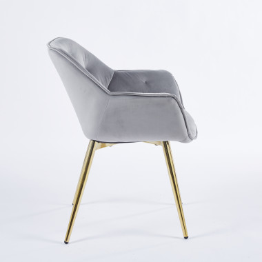 Chaise SENNA - Gris - Madrid Mobiliario