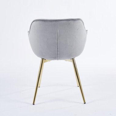 Chaise SENNA - Gris - Madrid Mobiliario