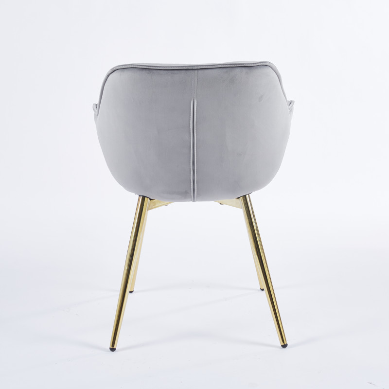 Chaise SENNA - Gris - Madrid Mobiliario